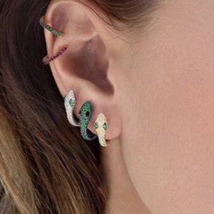 5⭐️ Fave Green Serpentine CZ Earrings